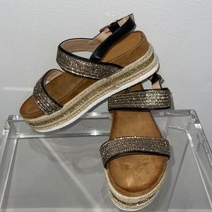 Glister Jewled Heel Sandals